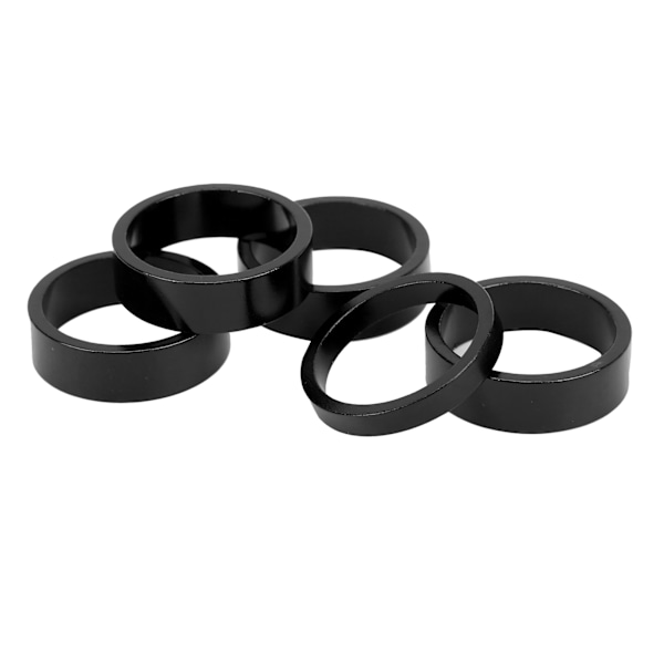 CANSUCC 5 STK 28,6 MM MTB Cykel Framgaffel Bricka Set Cykelstam Headset Spacer Gaffel Packning Svart