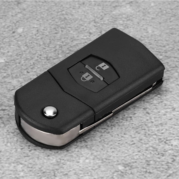 Vikbar 2-knapps fjärrnyckel Fodral Skal Passar MAZDA 2 3 5 6 RX8 MX5 2B