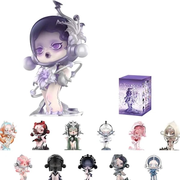 POP MART SKULLPANDA Voice Series Rörlig Docka Blind Box Samlarleksak Heminredning Gåva 6