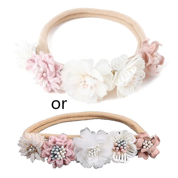 Cute Princess Baby Girl Artificial Flower Headband 20-random delivery