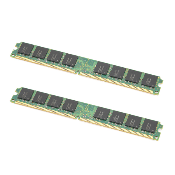 2 Stk Hukommelsesmodul DDR2 1GB 667Mhz PC25300 Desktop Computer Dobbeltsidet 16Partikler til AMD
