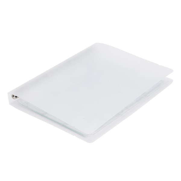 Transparent Binder Foto Organizer Mærke Opbevaringsbog Perforeret Ring Samlemappe 6 Sider Shell 12 Hul Inderside