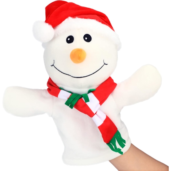 1pc Christmas Finger Toy Cute Puppet Toy Mini Finger Toy (White)