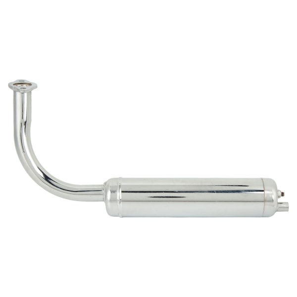 Motorsykkel eksosrør 40MM 49 til 80CC - Anodisert overflate - Passer for elsykkelmotorsykkel (26in 28in) - Sølv
