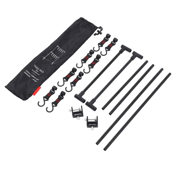 Outdoor Desktop Shelf Multifunction Ultralight Portable Desktop Shelf with Adjustable Camp Hooks