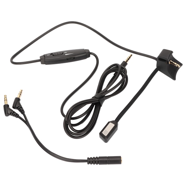 Boom Mikrofonkabel Brusreducering Gaming Headset Mikrofonkabel med Volymkontroll Mute-knapp för PS5 för Xbox PC