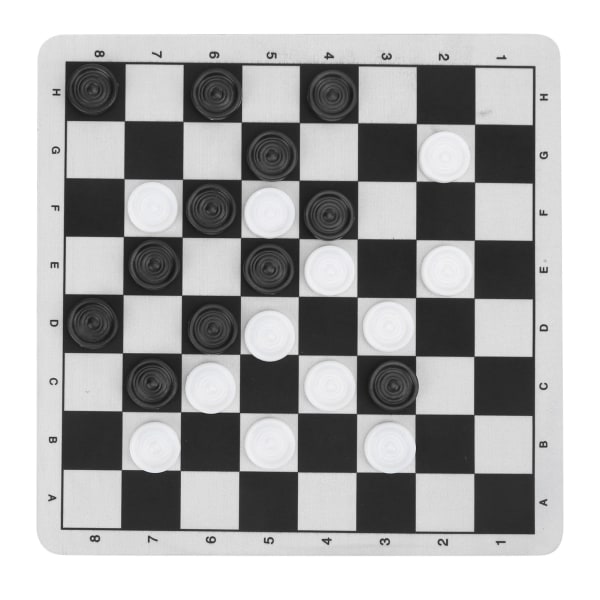 Schackspel Toy 2 In1 International Chess Drafts Set Bärbar Travel Intelligent Toy