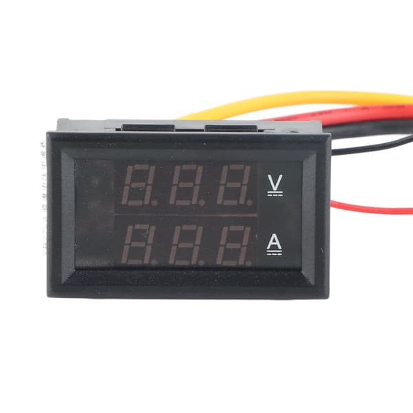 DC 0‑300V Dobbelt Display Volt Amp Meter Digital Spenning Strøm Amperemeter Måler Omvendt Polaritetsbeskyttelse