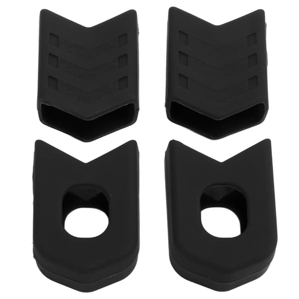 4pcs Crank Boots Durable Portable Effective Protective Compact Stable Lightweight Replaceable Lightweight Bicycle Parts Black