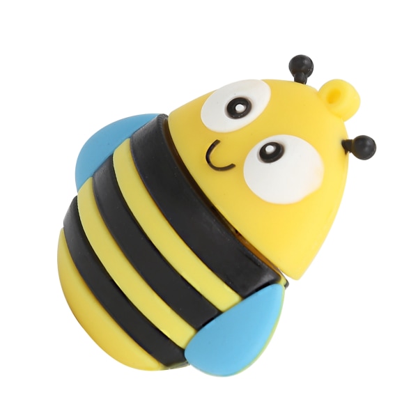 Memory Stick USB Flash Drive Pendrive Gave Data Storage Cartoon 3D Bee Model Yellow128GB