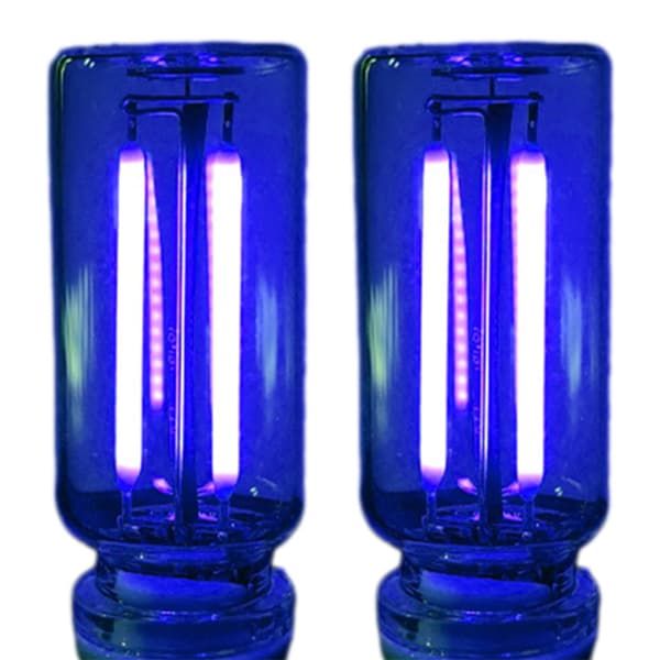 USB Bil Nattlys, Dimbar, Interiørbelysning, Retro Mini Grensesnitt Blå Blue 2 loading