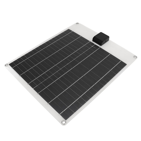 Aurinkopaneelilaturisarja autoon, veneeseen, perävaunuun ja asuntovaunuun - 20W monokristallinen kaksoislähtövirran generaattoripaneeli (5V/12V) - Valkoinen