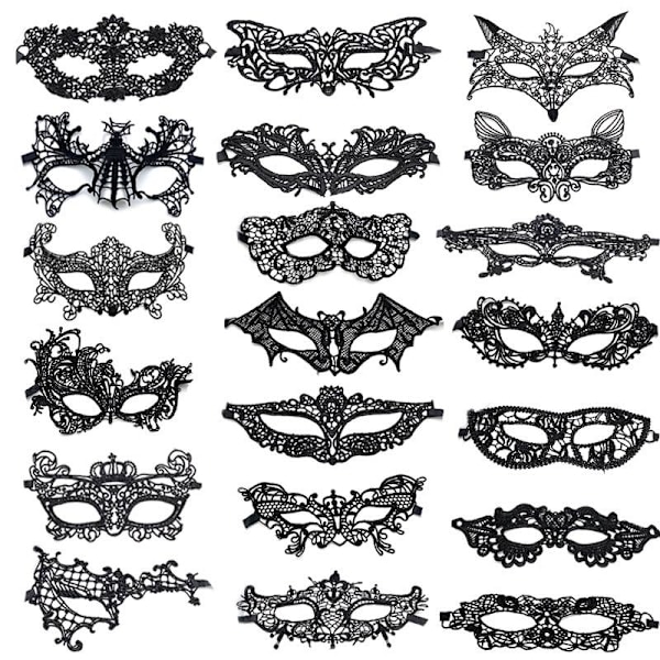 1 pc Women's Sexy Flexible Lace Masks Eye-mask,Elegant Mask For Halloween Carnival Venetian Ball Party