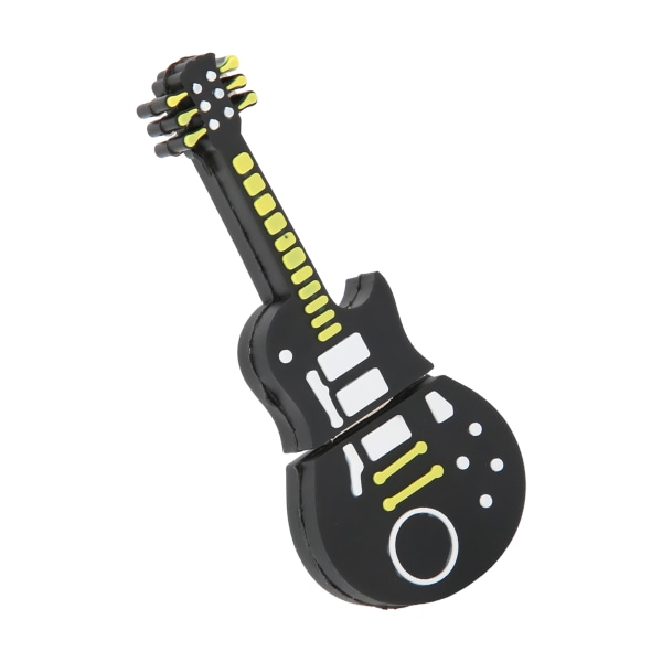 Flash Disk Bärbar Cartoon Guitarshaped USB Thumb Memory Stick för informationslagring Dataöverföring Present (32GB)