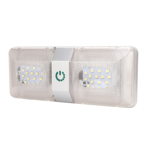48 LED RV-tak dobbel leselampe - Vanntett og justerbar for bobiler og tilhengere