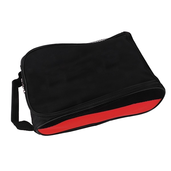 Dominant 1 Golf Skopose Sportudstyr Carring Pouch Golf Rejsetaske med ventilation til udendørs brug (sort rød)