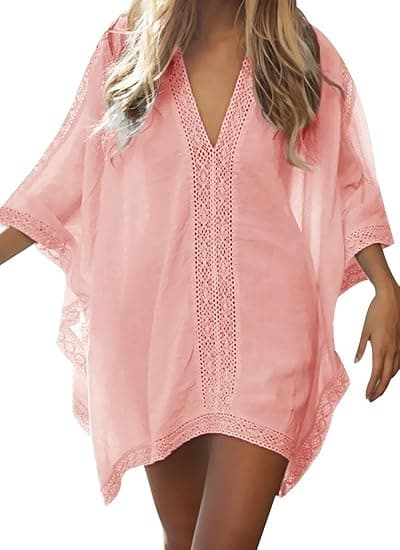 Dame strand badetøj badedragt badekåbe oversized cover up