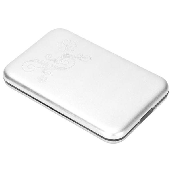 Harddisk-kabinett 2,5 tommer USB3.0 Støtter 3TB 5 Gbps Overføring Aluminium Legering Plug and Play HDD Kabinett Sølv