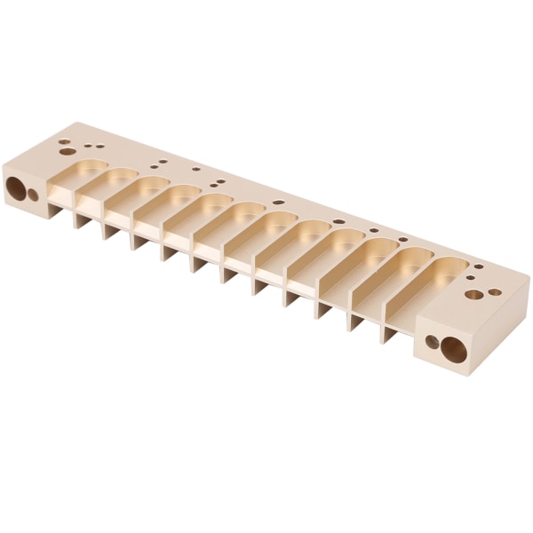 Munnspill kam 12-hulls kromatisk skala for HOHNER 270D Original 270 LA12 TOOTS Reed PlateGold