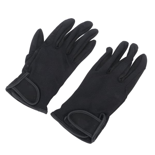 1 Par Sorte Ridehandsker Anti-Slip Touchscreen Ridehandsker til Mænd og Kvinder L/XL