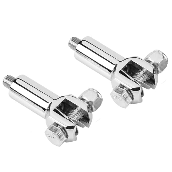 1 Par Passagerars Fotpinnar Stödmontering Clevis Kit för Softail 2000-2006 Silver