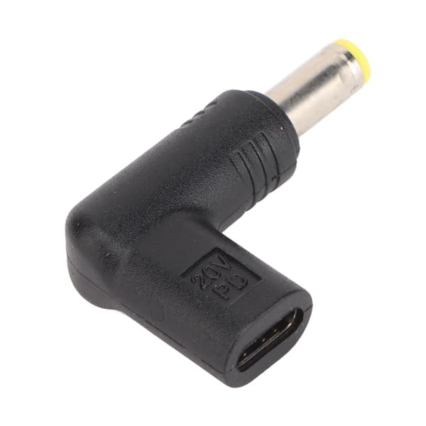 100W PD USB 3.1 Typ C Hon USB C till DC 18.5‑20V 5.5x1.7mm Adapter PD Emulator Trigger 90 Grader Vinklad