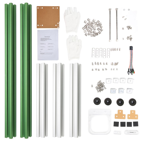 ITX Dator Öppet Chassifäste Bra Värmeavledning Delad Hårdvaru Struktur Aluminiumlegering DIY Bar Ram för Hem Grön Silver