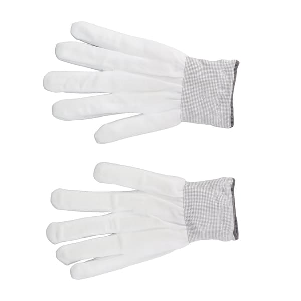 2 stk. LED-lysende hansker, stoffskjelett, lysende hansker for dans, Halloween, barn XL