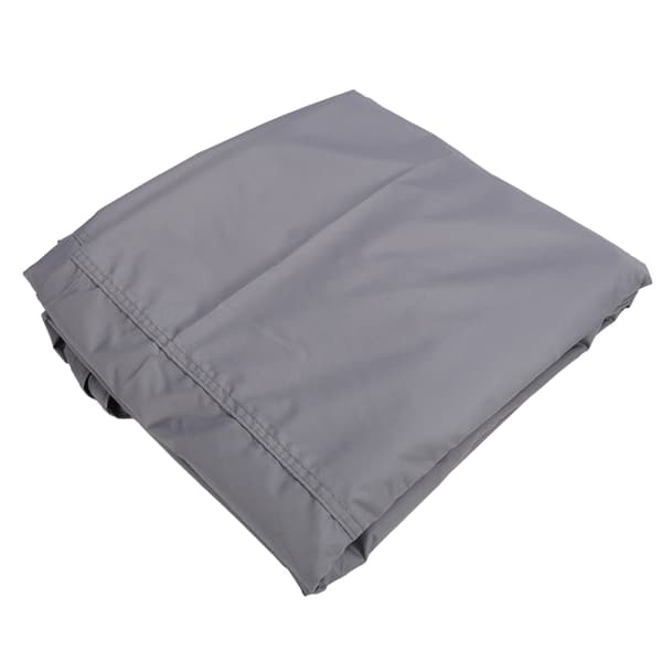 Triangle Sun Shade Sail UV Blocking Waterproof Stainless Steel D-Ring Canopy for Patio Grey Yard 5 X 5m