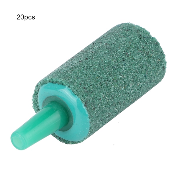 Vihreä hiekkakivisylinteri akvaarion ilmakivi - 20 kpl