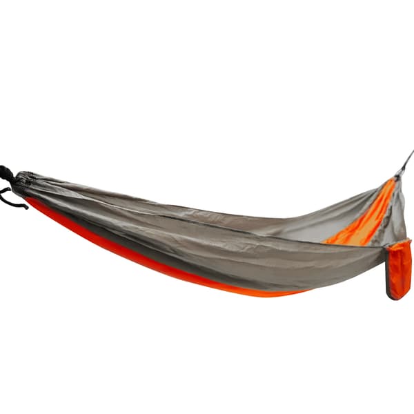 Bärbar Hängmatta med Bindrep Breddad Hängande Gunga för Inomhus Utomhus Camping Silvergrå Orange