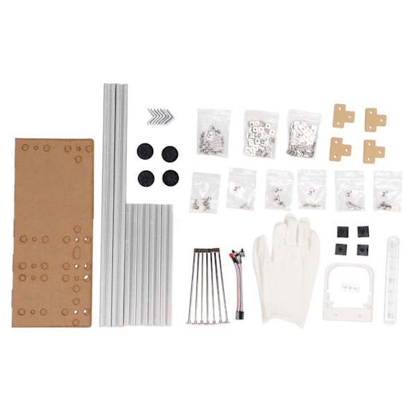 ATX Dator Öppet Chassifäste Bra Värmeavledning Stöd 4 PCI-Slot Färgad Aluminiumlegering DIY Bar Ram för Hem Silver