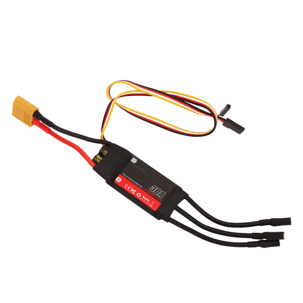 Programmerbar 30A RC-flyveplan ESC med 32-biters børsteløs motorkontrol og JR-stik