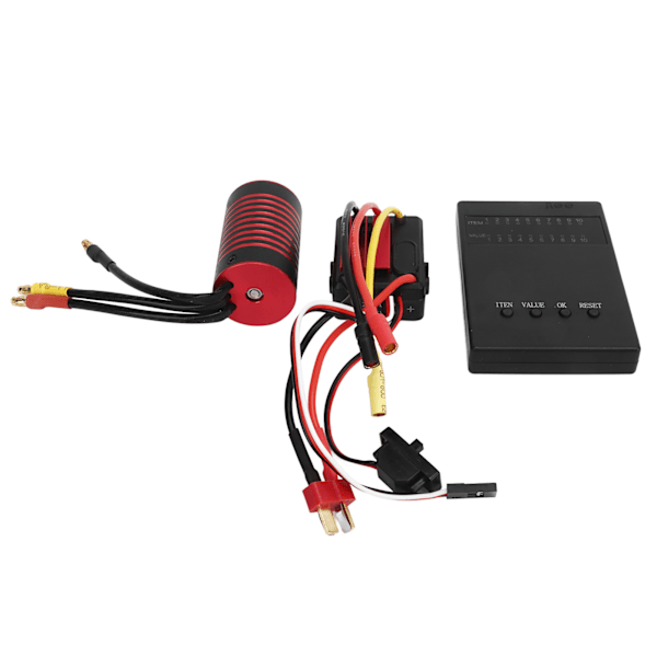 RC Borstlös Motor ESC-kit 2845 Vattentät Motor 35A ESC Programmeringskort Set för 1/12 Fjärrstyrd Bil 3700KV