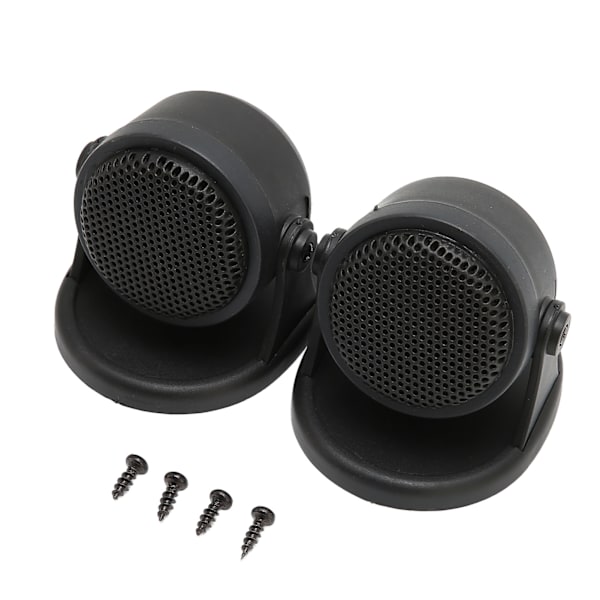 2 stk. Dome Tweeter Bil Audio Højttaler Sort 20W Højttaler Universal til Bil