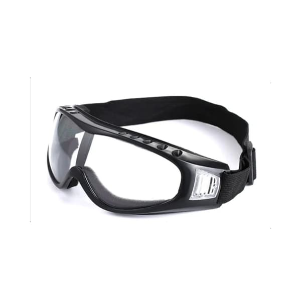 Sorte skibriller Klare glasbriller MC MX Knallertbriller sorte
