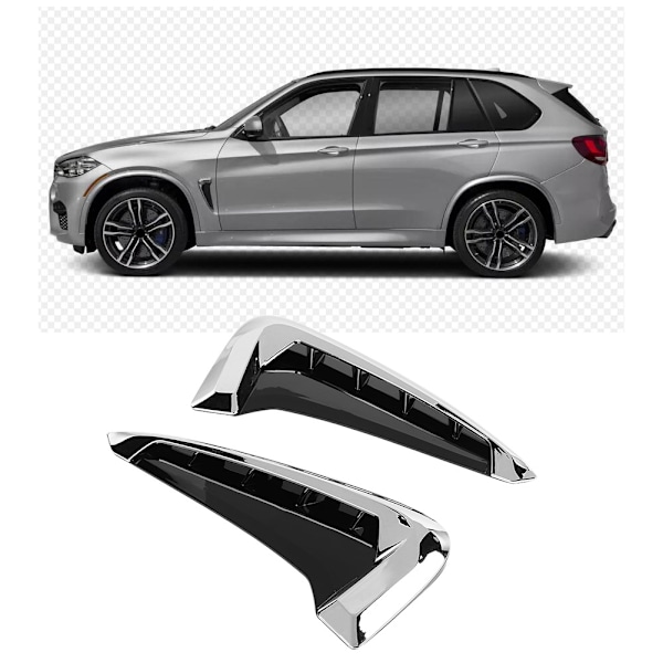 Auton lokasuojan ilmanpoistoaukon koristetarra X5 F15 (14-18) - 2 kpl:n sarja