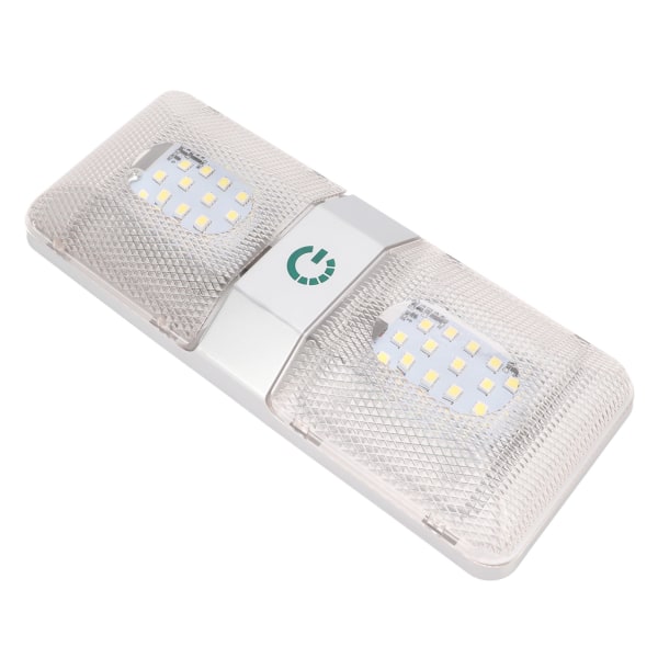 48 LED RV-tak dobbel leselampe - Vanntett og justerbar for bobiler og tilhengere