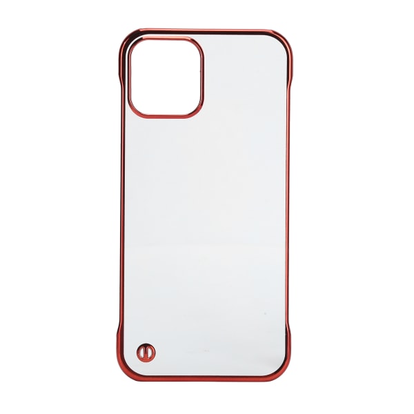 Elektropletteret hårdt pc-telefoncover til Iphone 12 Half Border Transparent Mobiltelefoncover