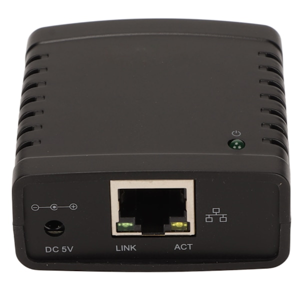 USB Print Server TCP IP LPR Print Server 10Mbps 100Mbps Standard RJ45 LAN Port USB Trådløs Utvider Deler 100‑240V EU Plugg