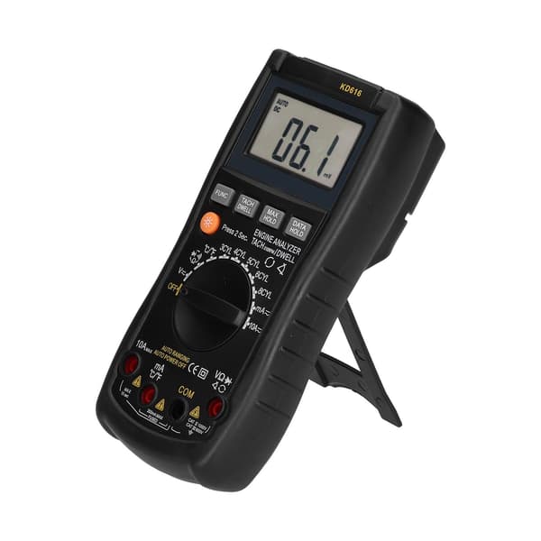 Multifunktionelt Digitalt Multimeter Smart Baggrundslys LCD Autoranging Temperaturføler VoltmeterKD616