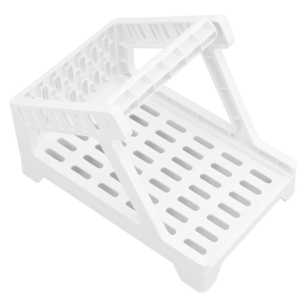Stregkode Printer Stand Spar Plads Letvægts Praktisk Mini Printer Stand til Generelle Mærkningsmaskiner Hjemmekontor Hvid