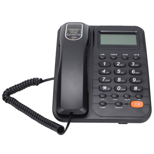 KXT2029CID Langallinen lankapuhelin puhelinvastaajalla LCD-näyttö kotihotellin toimistoon (musta)