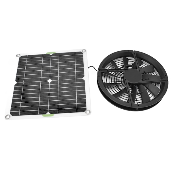 Vanntett 100W Solcellepanel Vifte Sett for Kyllinghus Drivhus Skur