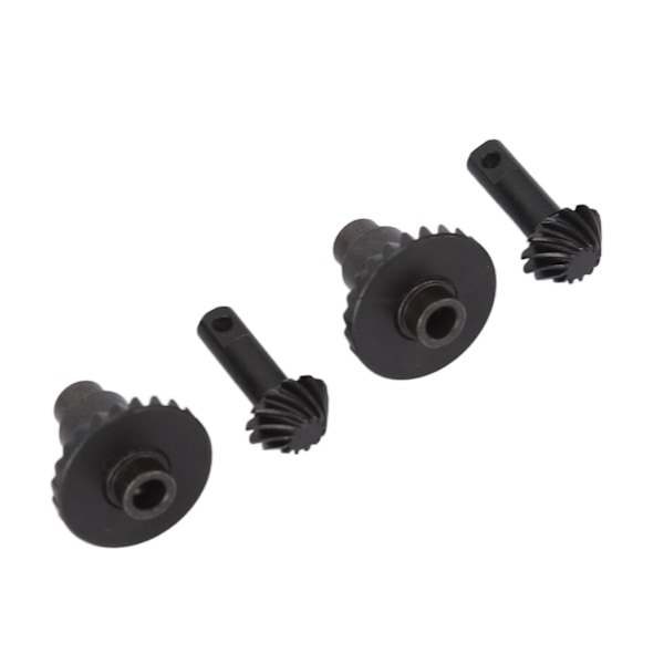 Spiralväxelset Svart Fjärrkontroll Fram- och Bakaxelväxel Stål Axel Differentialväxel för Traxxas 1/18 TRX4M RC-fordon