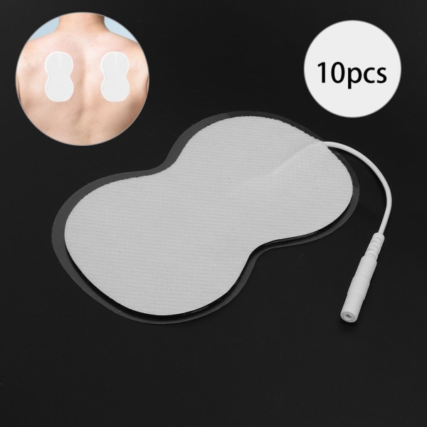 8-formede elektrodepuder til TENS Massager (10 stk, 2 mm)