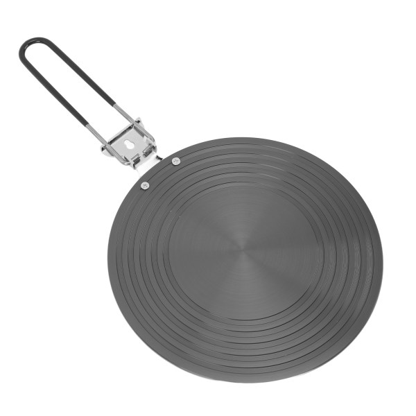 Värmeledande platta i aluminiumlegering Spishäll Värmefördelare Reducer Flammskydd Simmerplatta med avtagbart handtag för kök 24cm/9.45in
