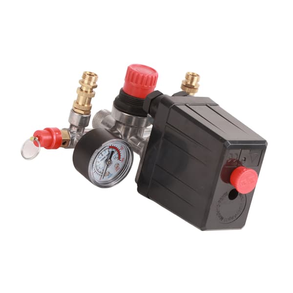 Automatisk trykkventilbrytermontering for lufkompressor med enkelt hull 90~120psi 220V