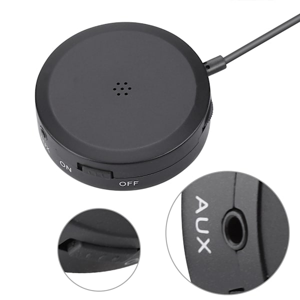 Ny BN-802 5V500mAh Lade Bone Conduction Hodetelefoner Høreapparat Svart