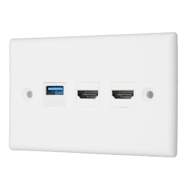HD Multimedia Interface Ethernet USB Väggplatta 2 Portar HD Multimedia Interface Keystone 1 Port USB 3.0 Väggplatta